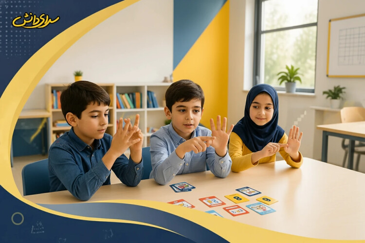آموزش جدول ضرب با انگشتان دست